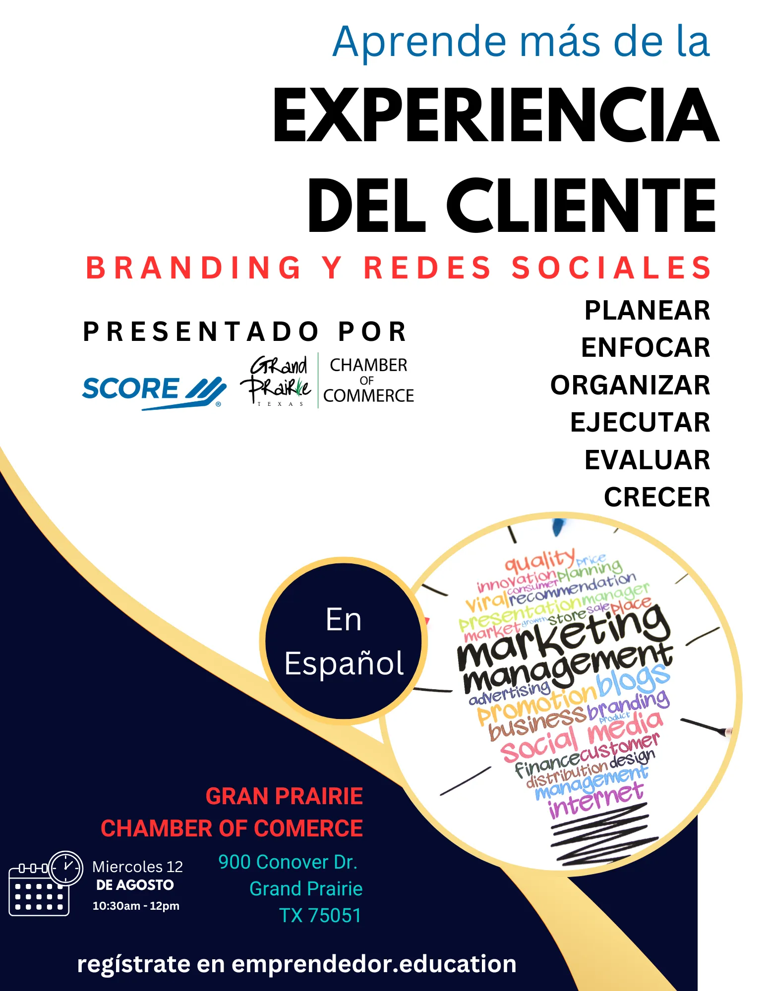 Flyer del evento